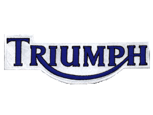 Hinckley Triumph 8 inch logo blue/white